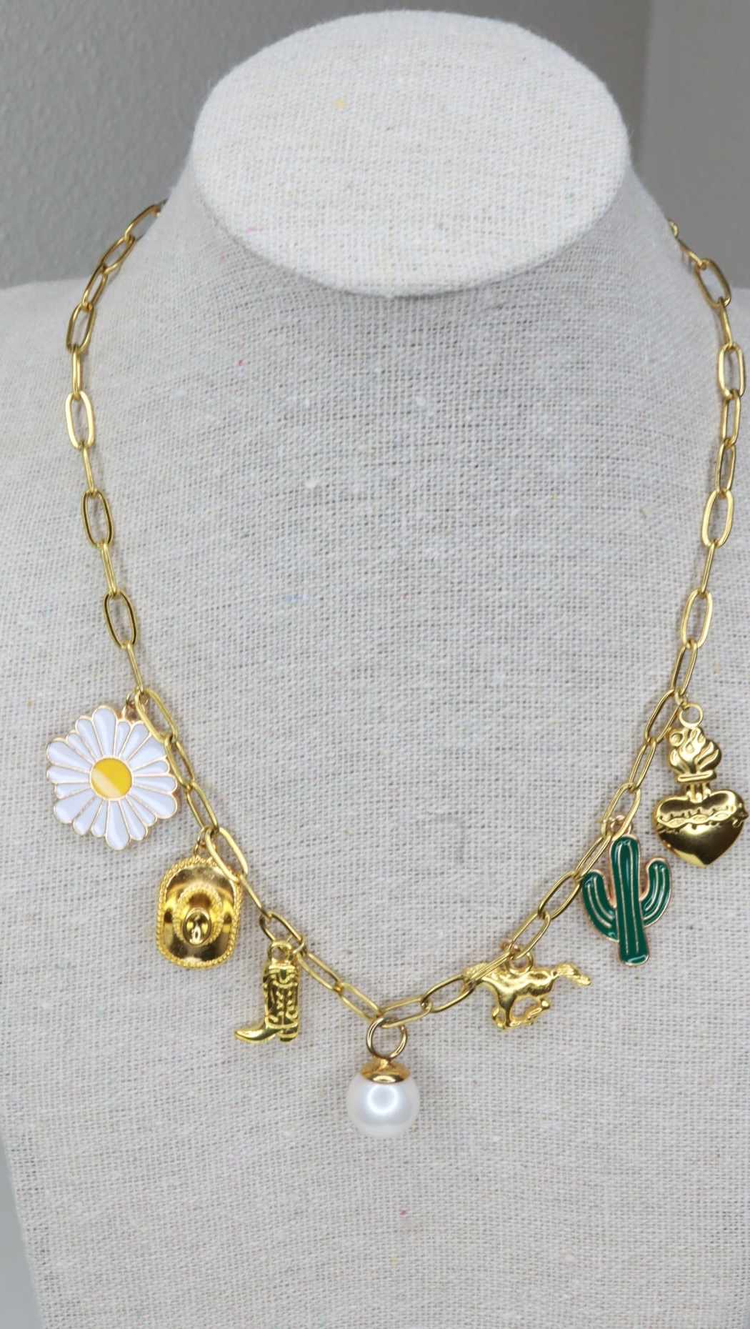 Pearl Charm Necklace
