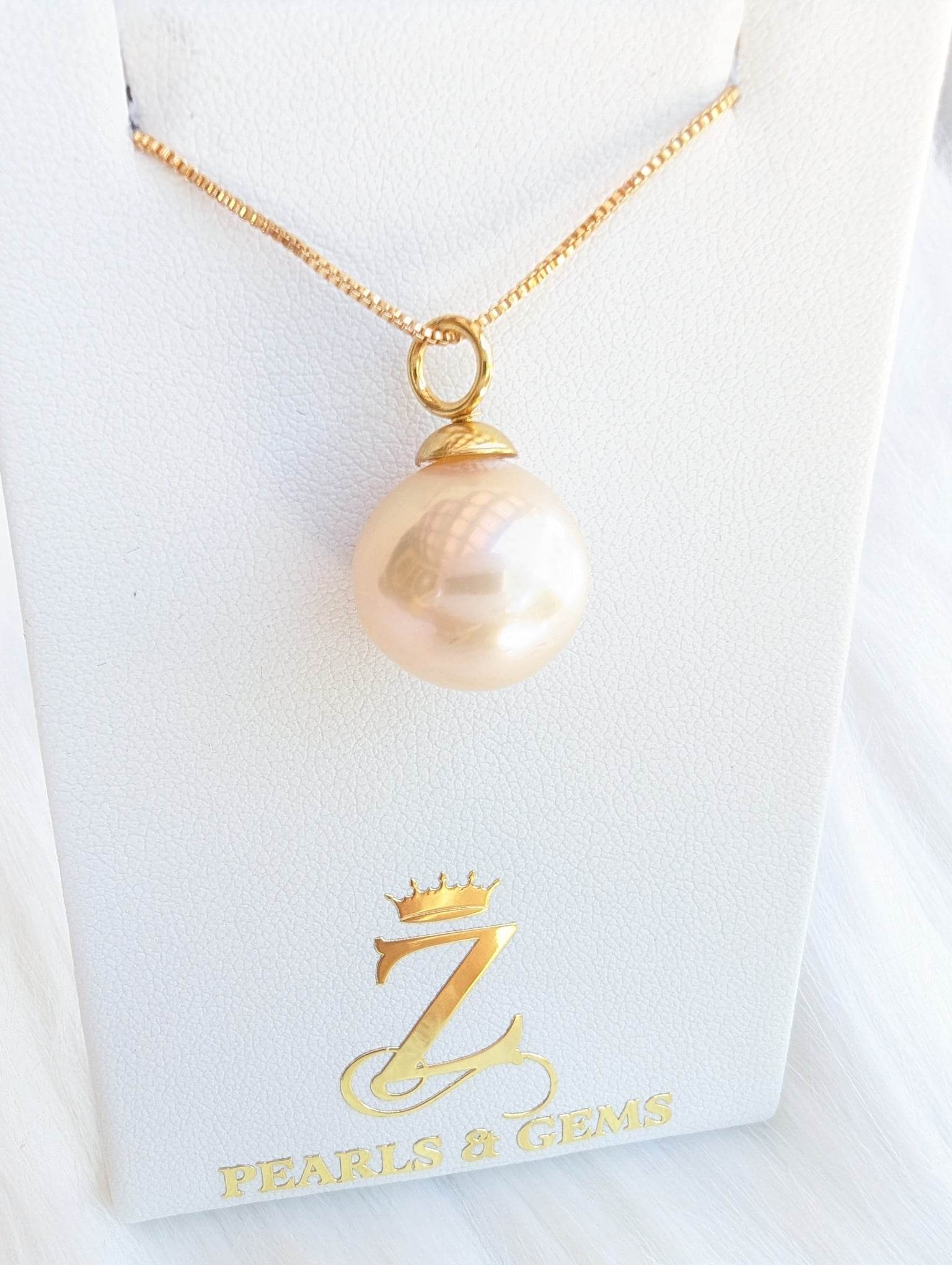 Delilah Edison Pink Pearl Necklace | Z Pearls & Gems