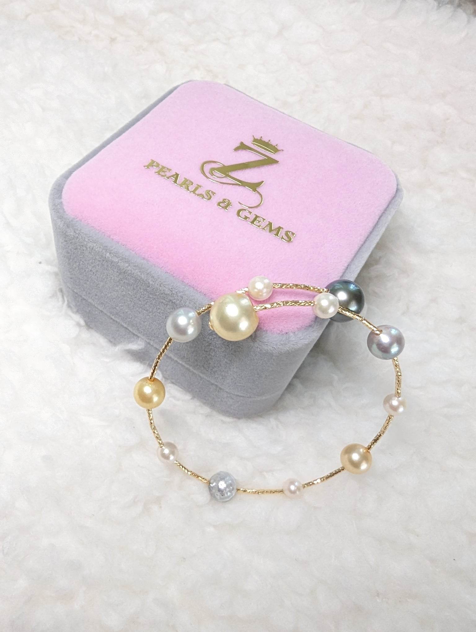 Elegant Freshwater Pearl Bangle | Z Pearls & Gems