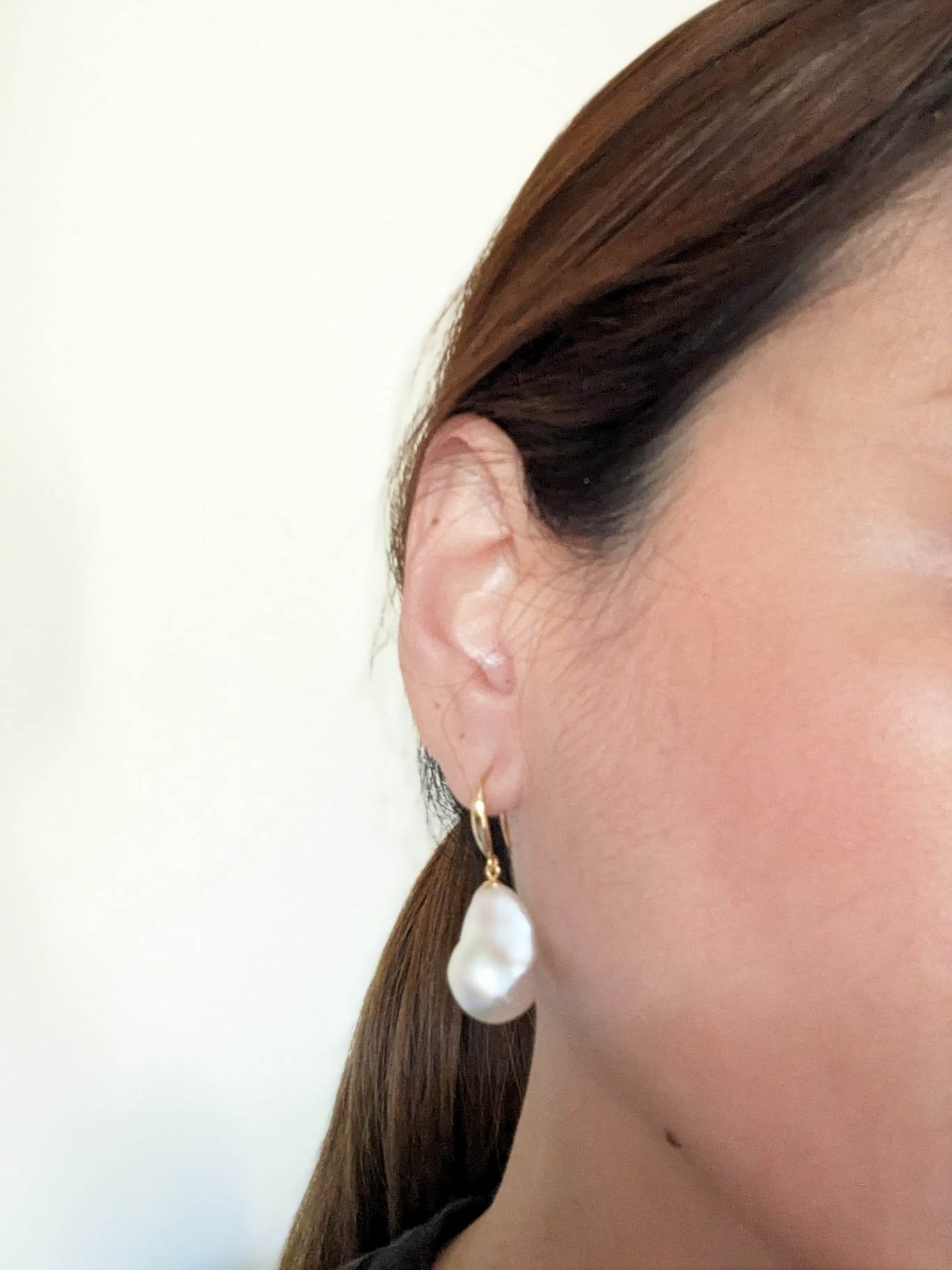 Anna Flameball Baroque Freshwater Pearl Earrings - Z Pearls & Gems