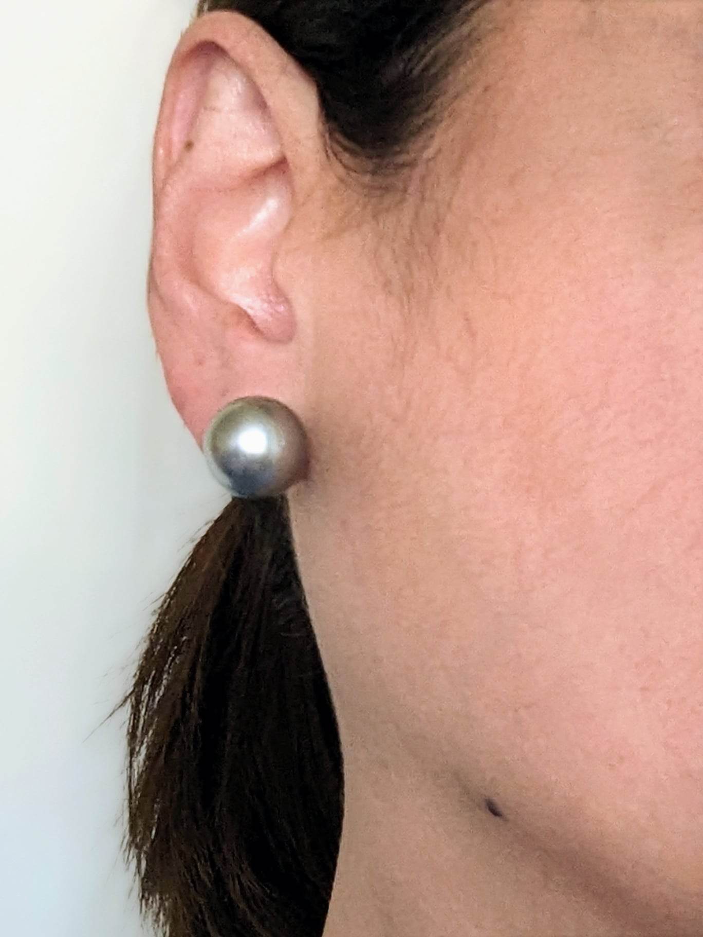 Magnificent 13mm South Sea Pearl Stud Earrings
