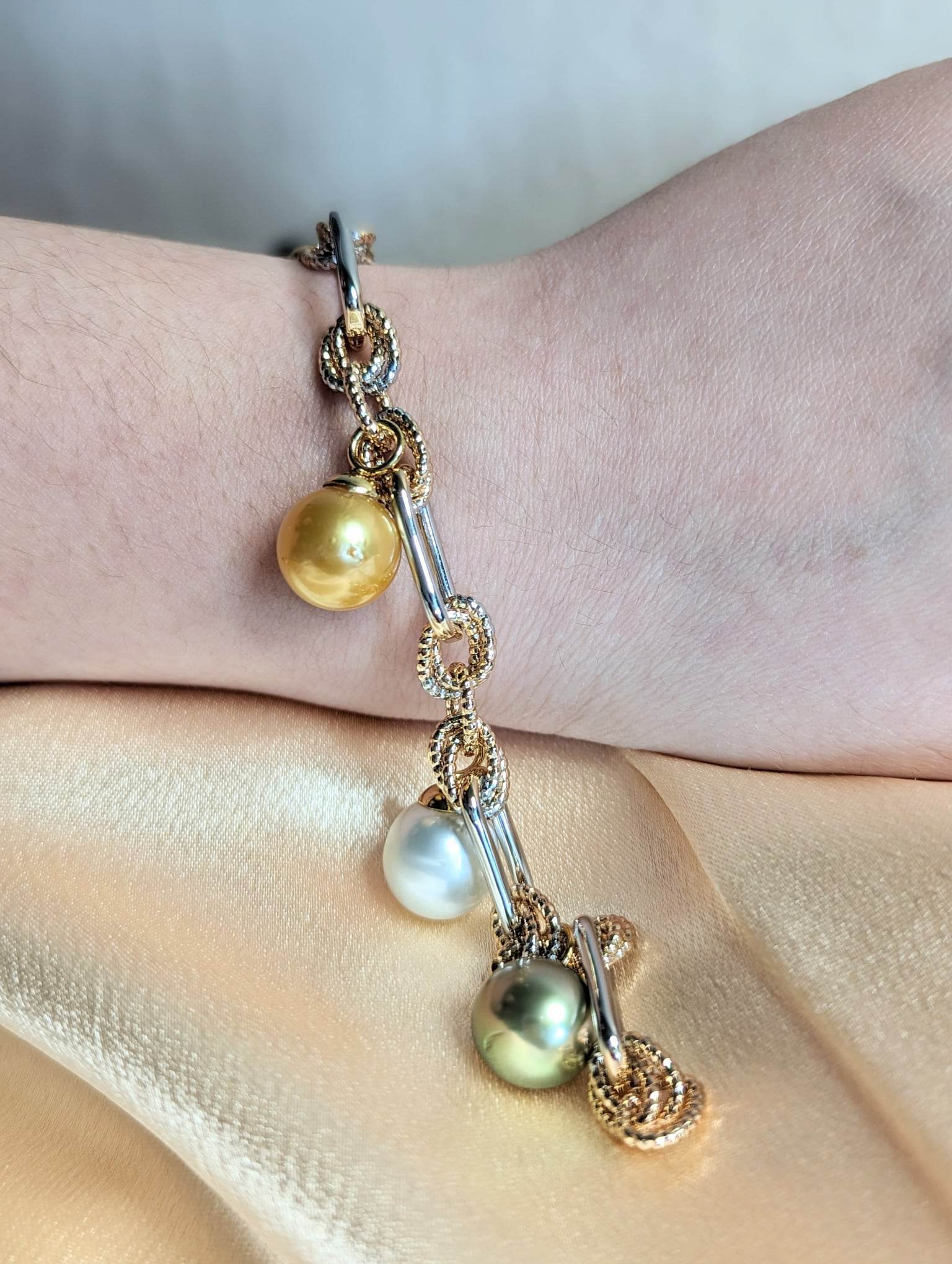 Judy Multi Color South Sea Pearl Bracelet Collection | Z Pearls & Gems