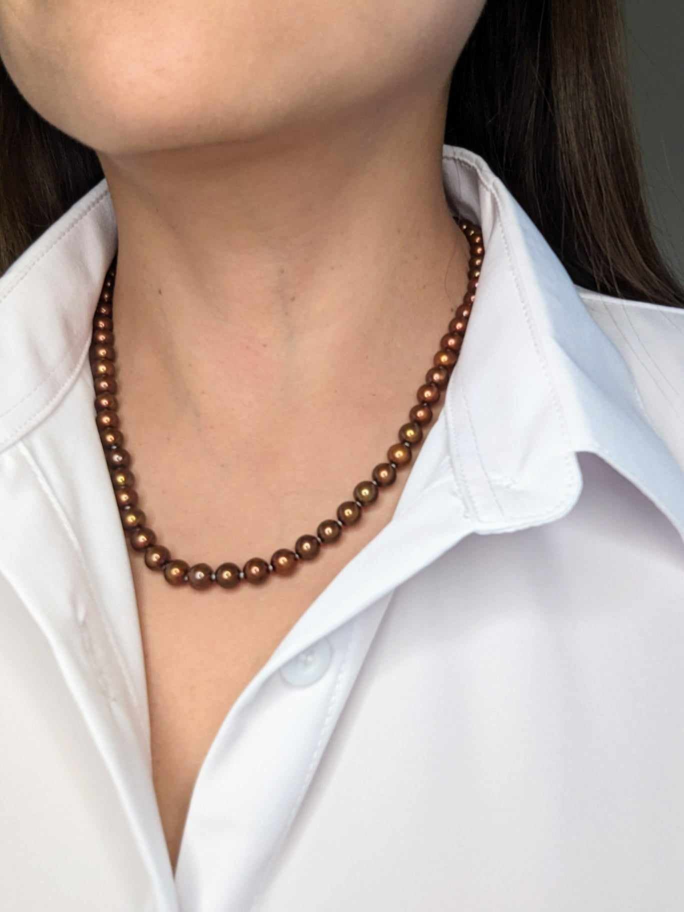 Brown South Sea Pearls Strand Necklace