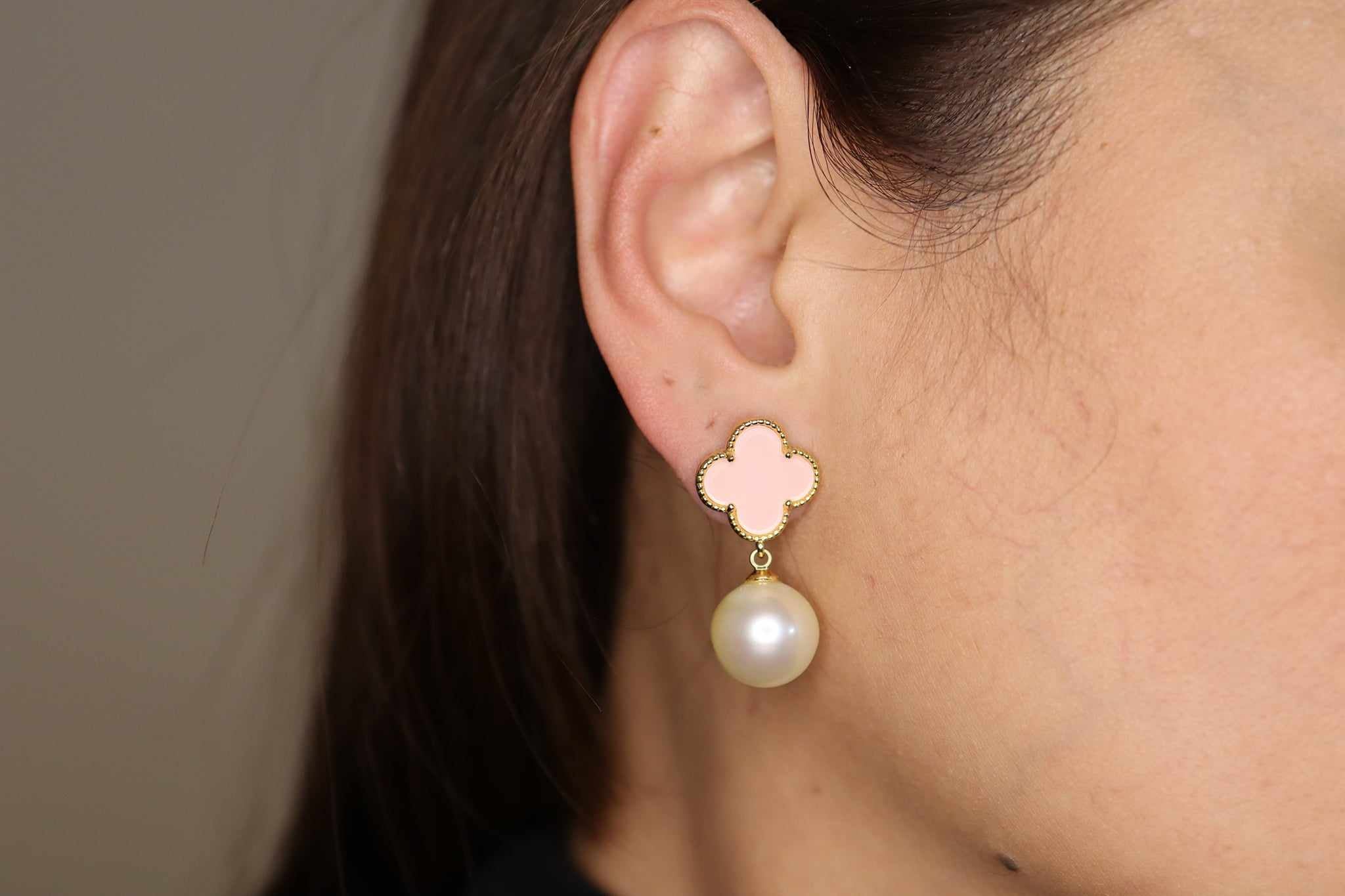 Clover South Sea Pearl Earrings