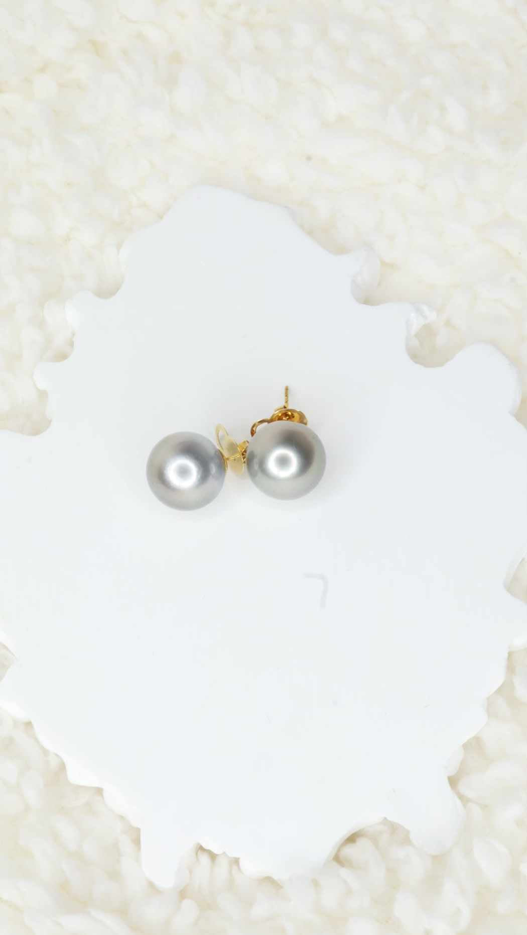 Magnificent 13mm South Sea Pearl Stud Earrings