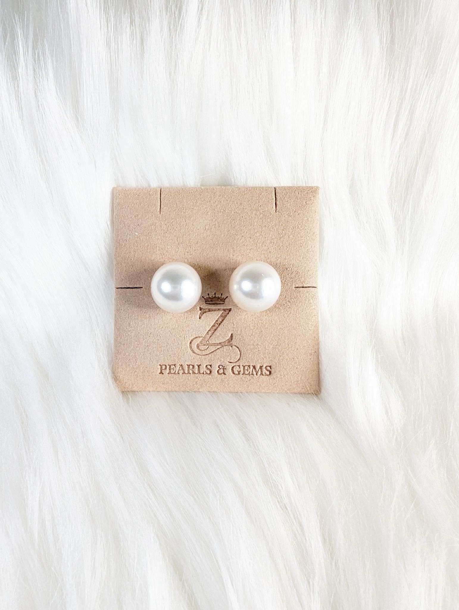 Glaring 14mm South Sea Pearl Stud Earrings